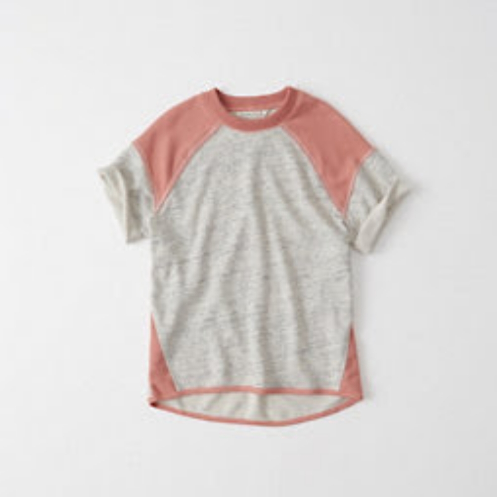 Abercrombie Short Sleeve Crew Sweatshirt